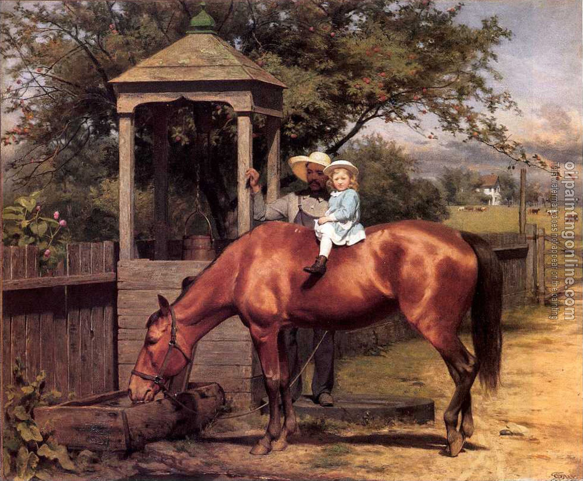 Seymour Joseph Guy - Equestrian portrait